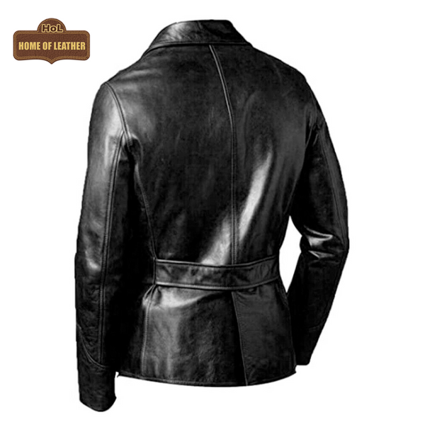 M026 Men's Blazer Wear Classic Formal Easy Rider Genuine Leather Jacket