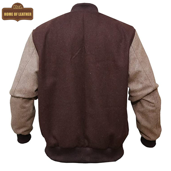 MDJ07 Men's Hotline Miami B Logo Varsity Real Wool Bomber biker Classic Unisex Jacket