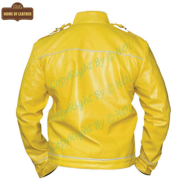 M028 Men's Freddie Mercury Wembley Concert Yellow Jacket - Home of Leather