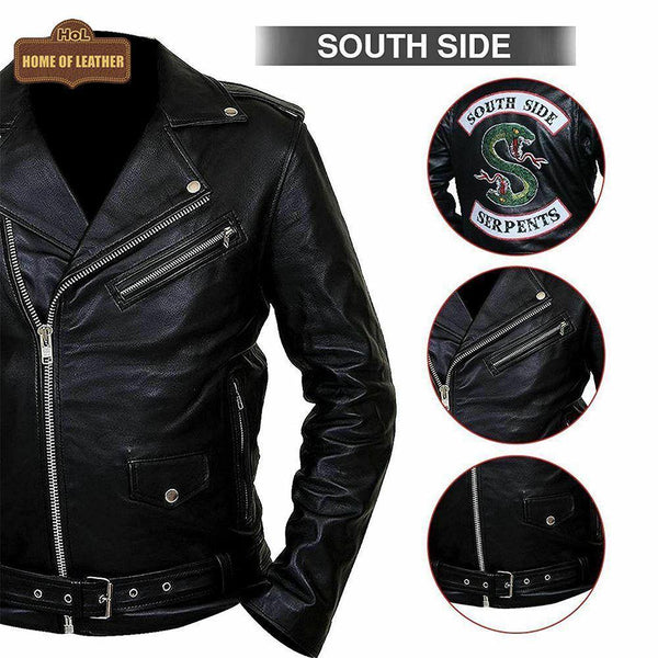 M038 Riverdale Jughead Jones SouthSide Serpent Leather Jacket - Home of Leather