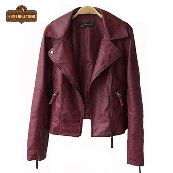 Southside Serpent Riverdale Jughead Jones Biker Maroon W014 Leather Jacket For Women's Leather Jacket - Home of Leather