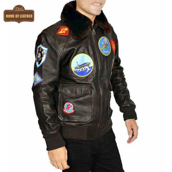 Top Gun: Tom Cruise Movie A2 M020 Cow Leather Jacket - Home of Leather
