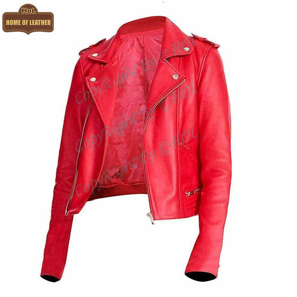 W005 South Side Serpents Red Leather Jacket - Home of Leather