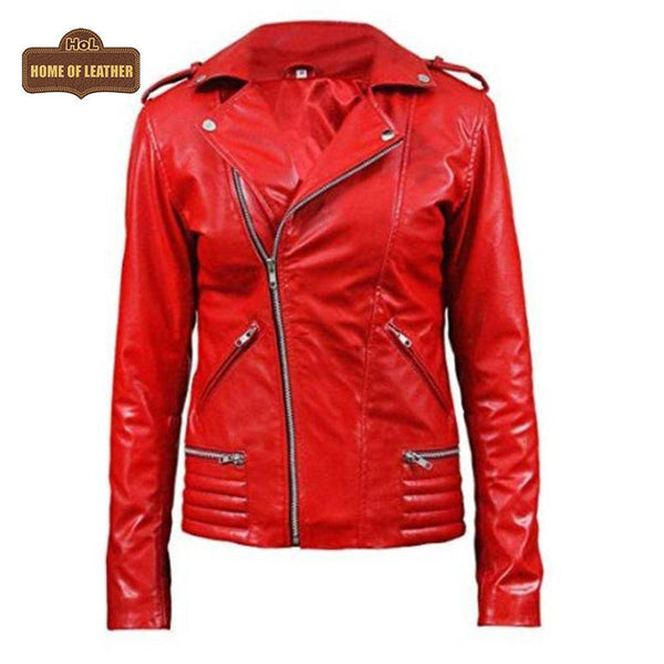 W005 South Side Serpents Red Leather Jacket - Home of Leather