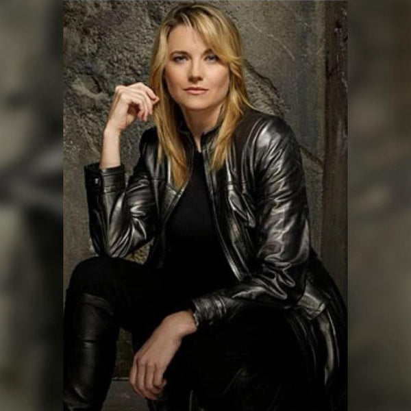 W013 Battlestar Galactica Lucy Lawless Leather Jacket - Home of Leather