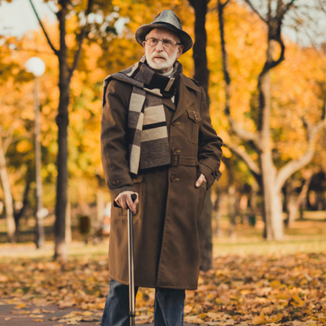 Mens leather 2025 walking coat