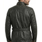 MMJ11 The Dark Knight Rises Black Bane Coat Real Leather