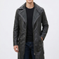 C005 Men's Blade Runner 2049 Ryan Gosling Genuine Fur Leather Coat