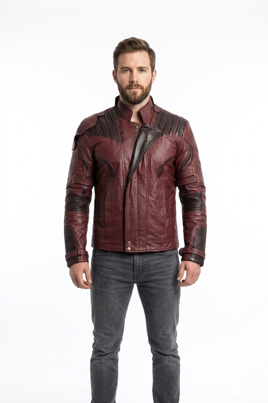 MMJ09 Avengers Endgame Infinity Star Lord Leather Jacket