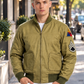 MCJ01 Fury Brad Pitt Tanker Style WWII US Military Khaki Real Cotton Jacket For Men's