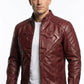 MMJ18 Superman Smallville Tom Welling Style Emblem Faux Leather Jacket