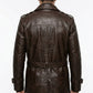 Bay Watchmen Rorschach Fashion Trench C002 Brown Jacket Genuine Leather Coat For Men