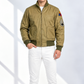 MCJ01 Fury Brad Pitt Tanker Style WWII US Military Khaki Real Cotton Jacket For Men's