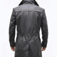 C006 German WW2 Brown Belted Fur Lapel Trench Long Blade Runner Men's Coat