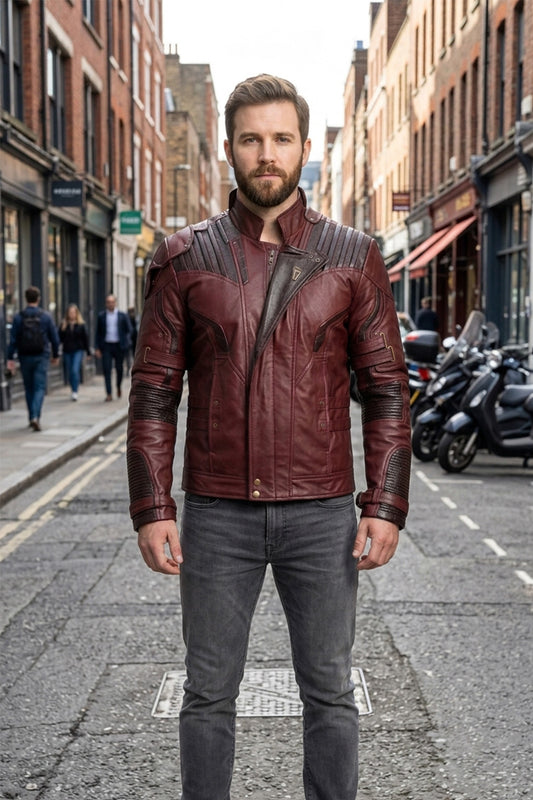 MMJ09 Avengers Endgame Infinity Star Lord Leather Jacket