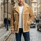 Men's Winter Luxe Real Shearling Coat – Warmth Meets Classic Biker Rugged Army Style Jacket