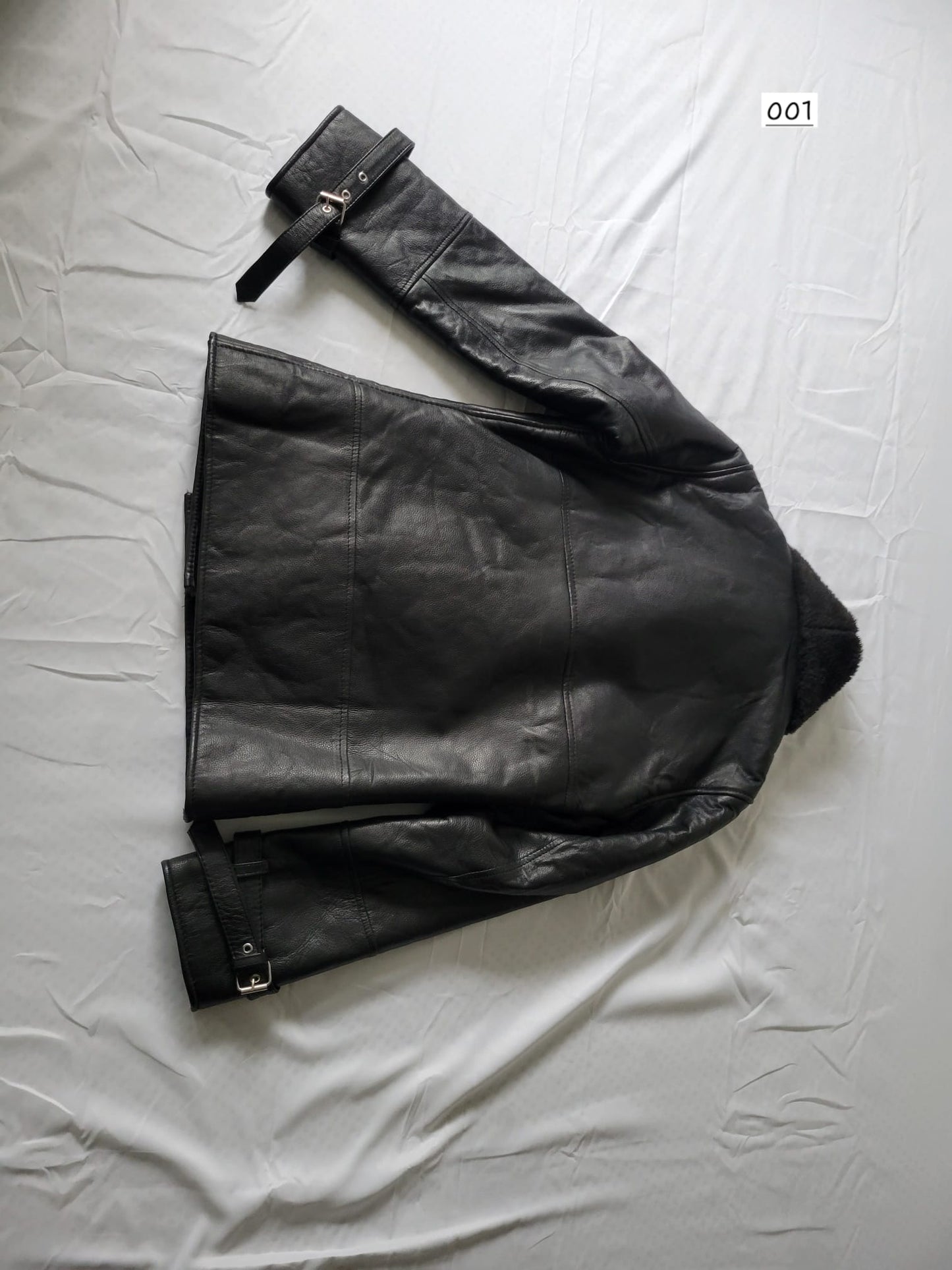 RAF Women Black Style B3 Bomber Real Shearling Fur Sheep Genuine Leather Jacket | Sale 2024