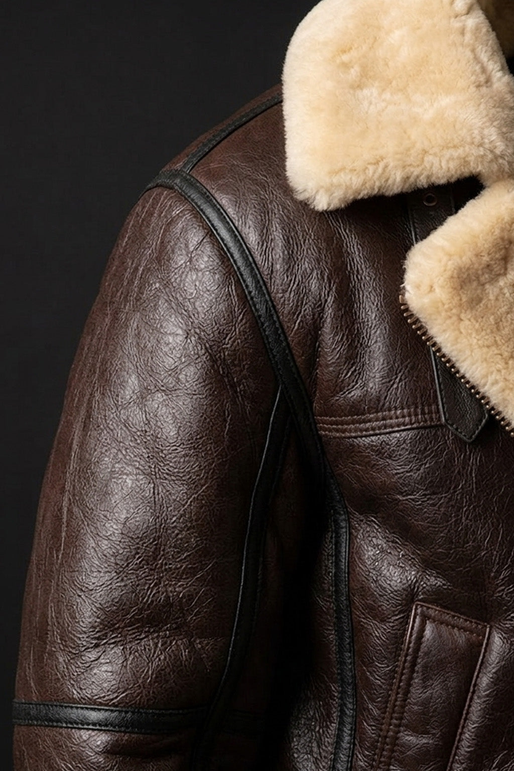 B010 B3 RAF Shearling Pilot Aviator Jacket