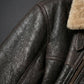B011 RAF Aviator Brown Real Shearling Fur Cockpit Men's Jacket