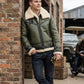 B013 HoL RAF B3 Men's Aviator WWII Genuine Green Winter Jacket
