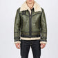 B013 HoL RAF B3 Men's Aviator WWII Genuine Green Winter Jacket