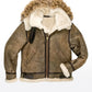 B014 RAF B3 Detachable Hood Aviator Winter Khaki Men's Jacket