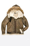 B014 RAF B3 Detachable Hood Aviator Winter Khaki Men's Jacket