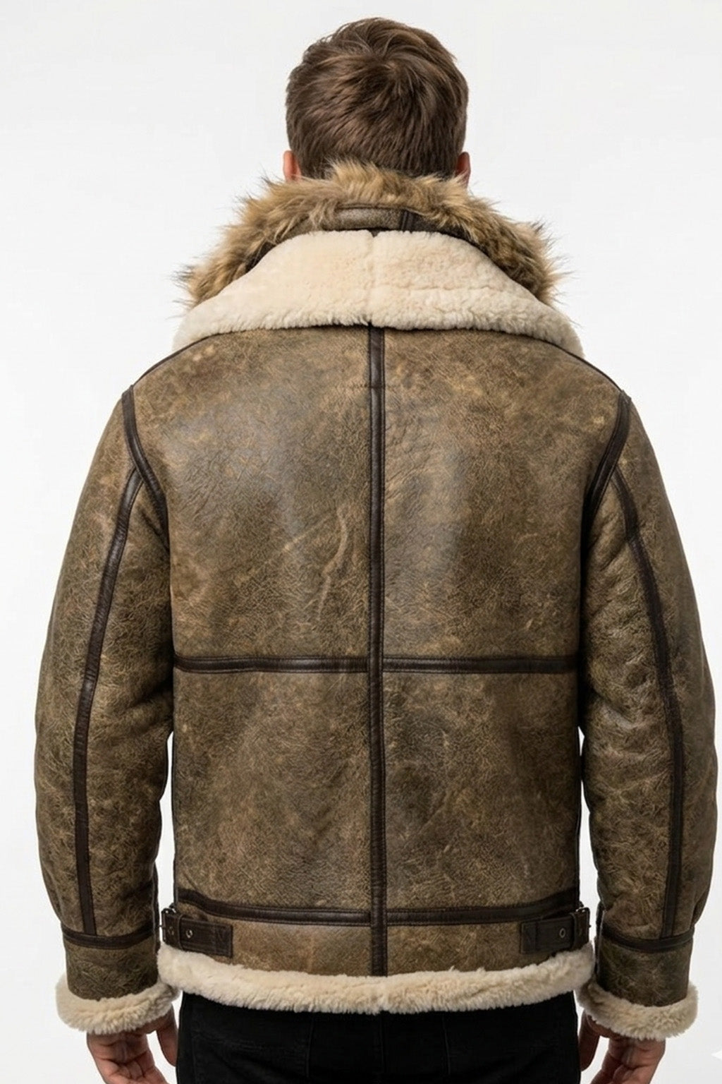 B014 RAF B3 Detachable Hood Aviator Winter Khaki Men's Jacket