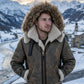 B014 RAF B3 Detachable Hood Aviator Winter Khaki Men's Jacket