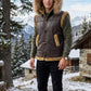 B017 RAF Fur Shearling Brown Hood Genuine Leather Jacket Men's Winter Fashion Vest