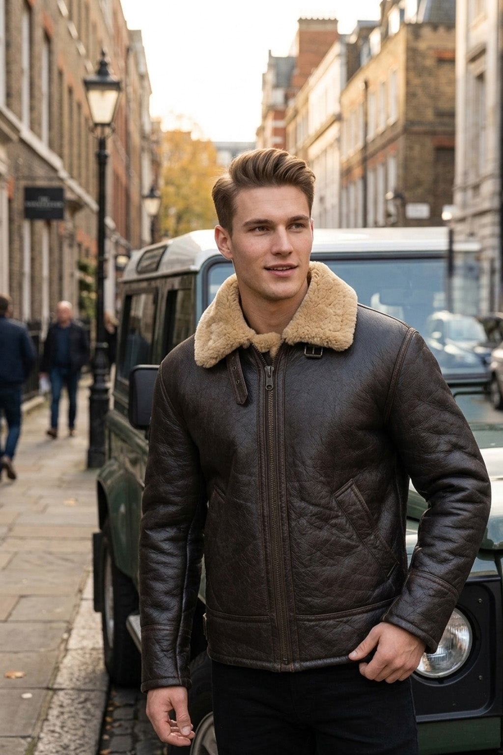 Men's B018 Aviator B3 Real Leather Shearling Sheepskin Jacket | Sale