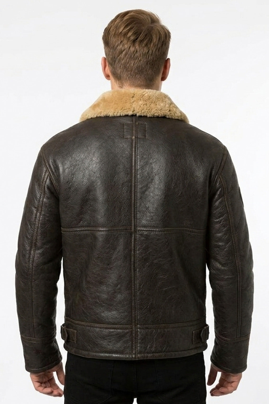 Men's B018 Aviator B3 Real Leather Shearling Sheepskin Jacket | Sale