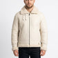 B028 Men Real Leather Fur Shearling Jacket White