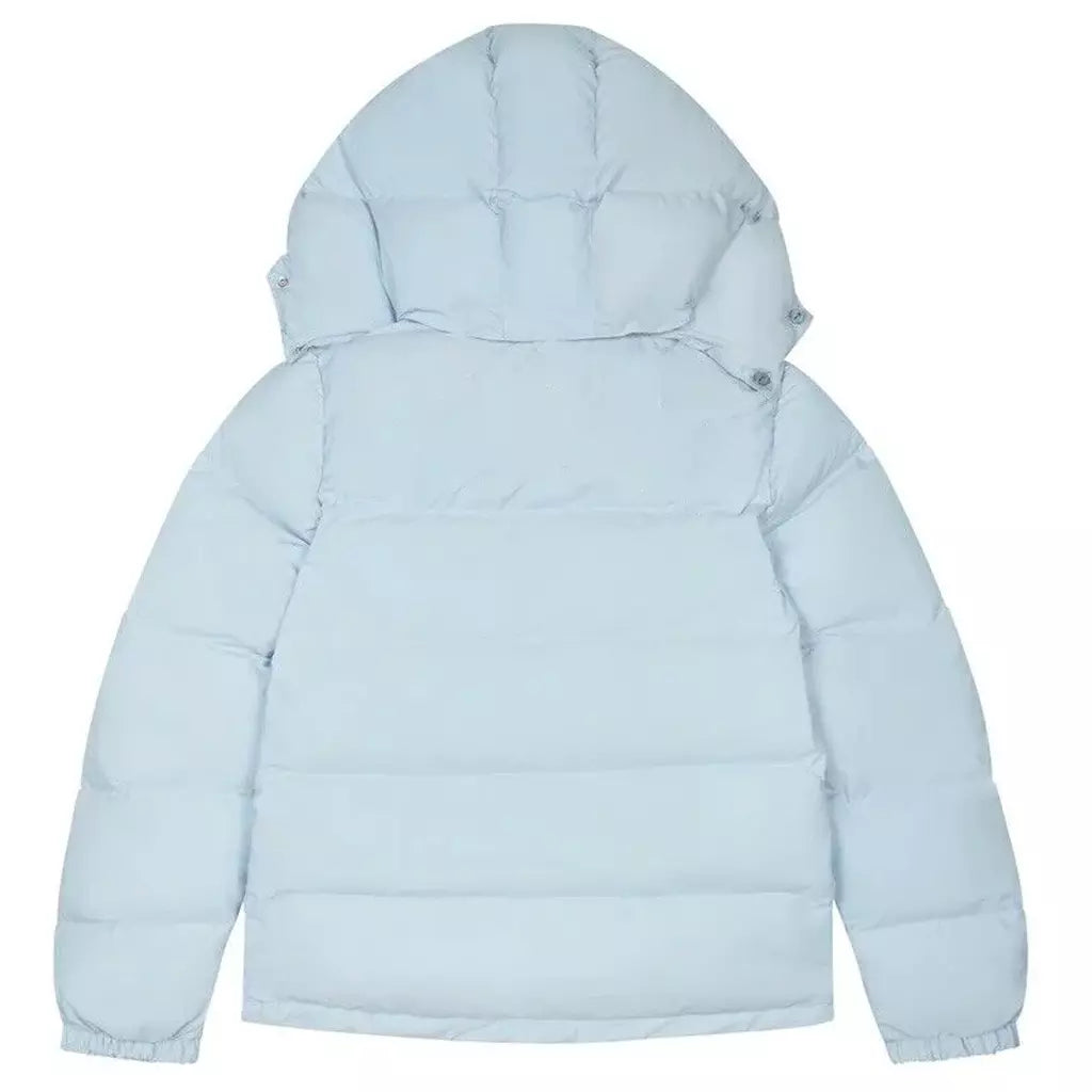 P001 Mens Parachute Hooded Puffer Jacket White