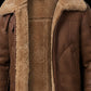 B035 Men B3 Real Leather Aviator Bomber WW11 Shearling Jacket Black & Brown