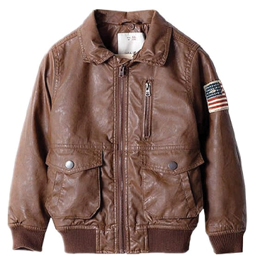 A002 Men's Real Leather Flight Bomber Aviator Jacket  Brown with Removable Fur Collar