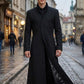 C007 Matrix Neo Twill Coat Keanu Reeves Black Trench for Men's