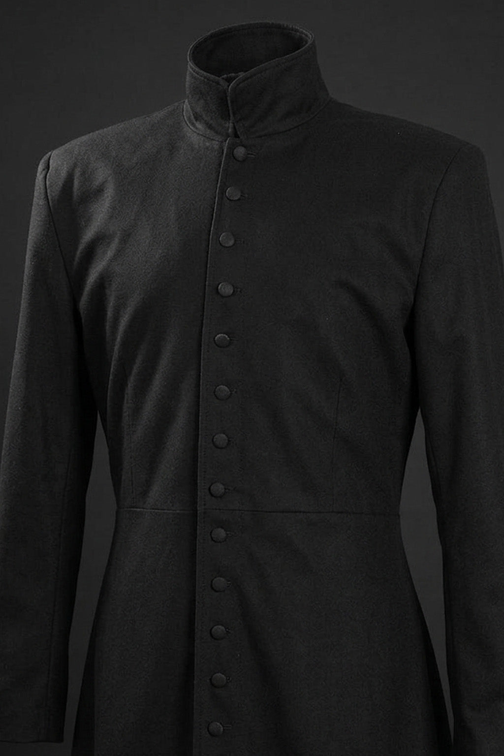 C007 Matrix Neo Twill Coat Keanu Reeves Black Trench for Men's