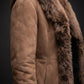 F002 HoL Women's Real Brown Real Sheep Shearling Fur Coat-Medium-Clearance Sale 2024