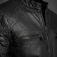 M001 Cafe Racer Black Men's Biker Vintage Motorcycle Jacket