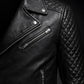M007 Men's Stylish Black Fashion Real Leather Biker Suede Style Jacket