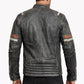 M009 Retro-2 Men Biker Vintage Motorcycle Distressed Leather Jacket
