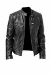 Men Vintage Café Racer Black Retro Biker Stylish Genuine Leather Jacket | On Sale