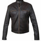 M014 Contraband Mark Wahlberg's Slim Fit Distress Leather Jacket