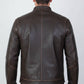 M014 Contraband Mark Wahlberg's Slim Fit Distress Leather Jacket
