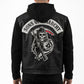 M016 Fashion (SOA) Sons of Anarchy Hoodie Style Black Men's Jacket