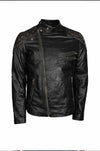 M023 Motorcycle Fashion Skull Vintage Men's Brown Biker Wear Ride Jacket