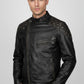 M023 Motorcycle Fashion Skull Vintage Men's Brown Biker Wear Ride Jacket