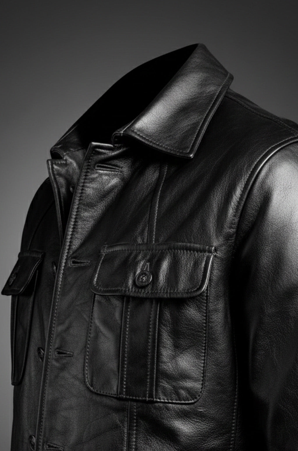 M026 Men's Blazer Wear Coat Classic Formal Easy Rider Genuine Leather Jacket