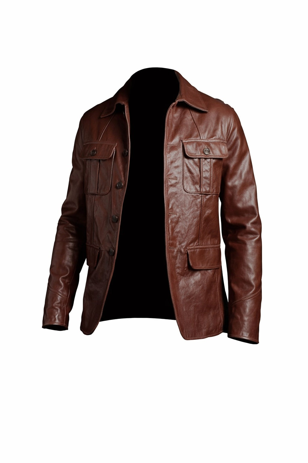 M026 Men's Blazer Wear Coat Classic Formal Easy Rider Genuine Leather Jacket